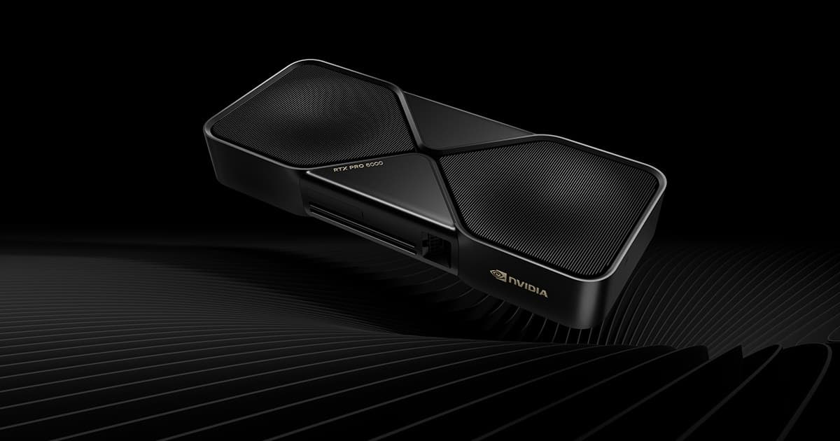 NVIDIA RTX PRO 6000 Blackwell Workstation Edition graphics card, official NVIDIA image